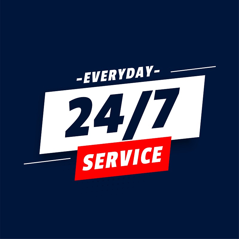 everyday 24 hours service background design